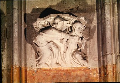 Una escena galante, de la consola en el transepto de French School